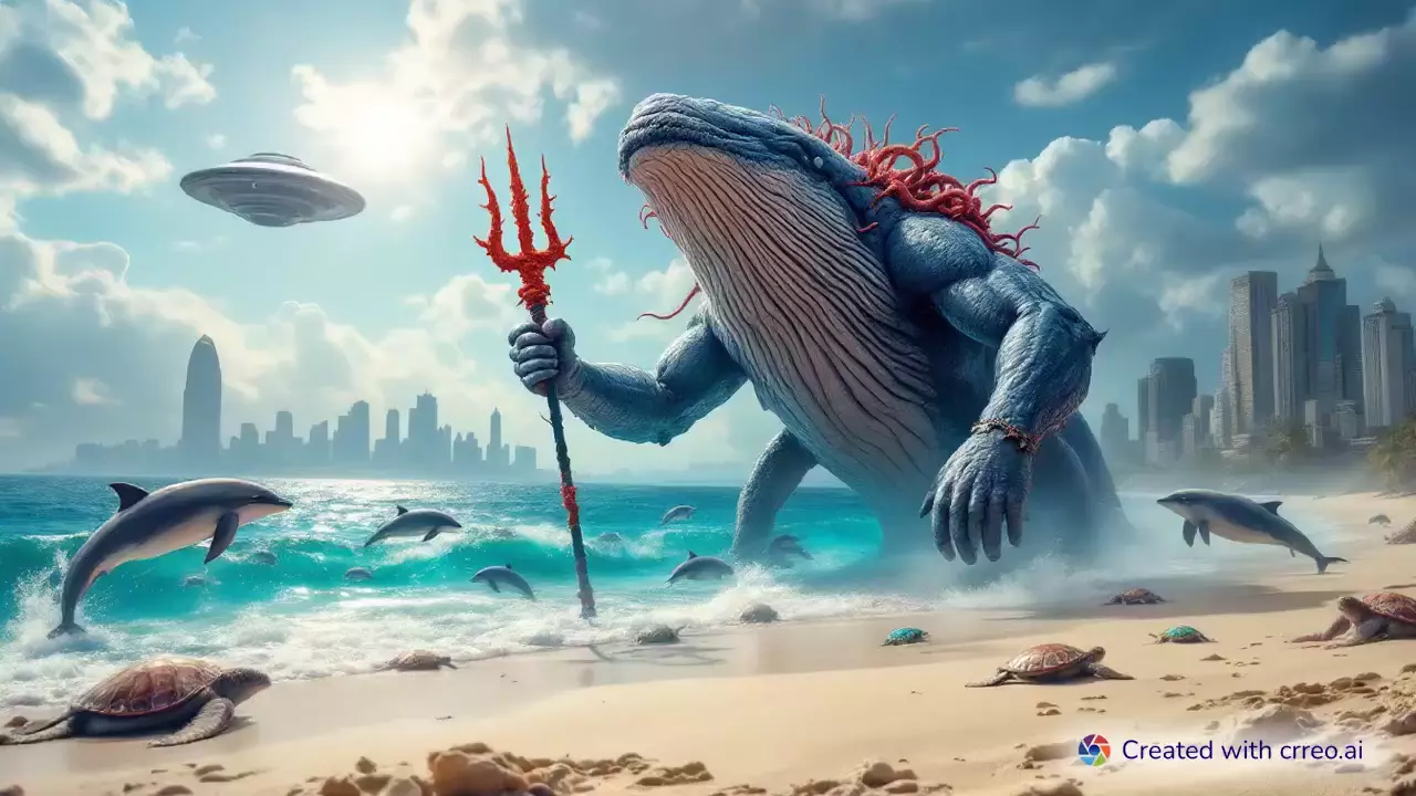 "Whales Evolve: From Ocean Giants to Space Explorers in an Epic Battle for Earth!"