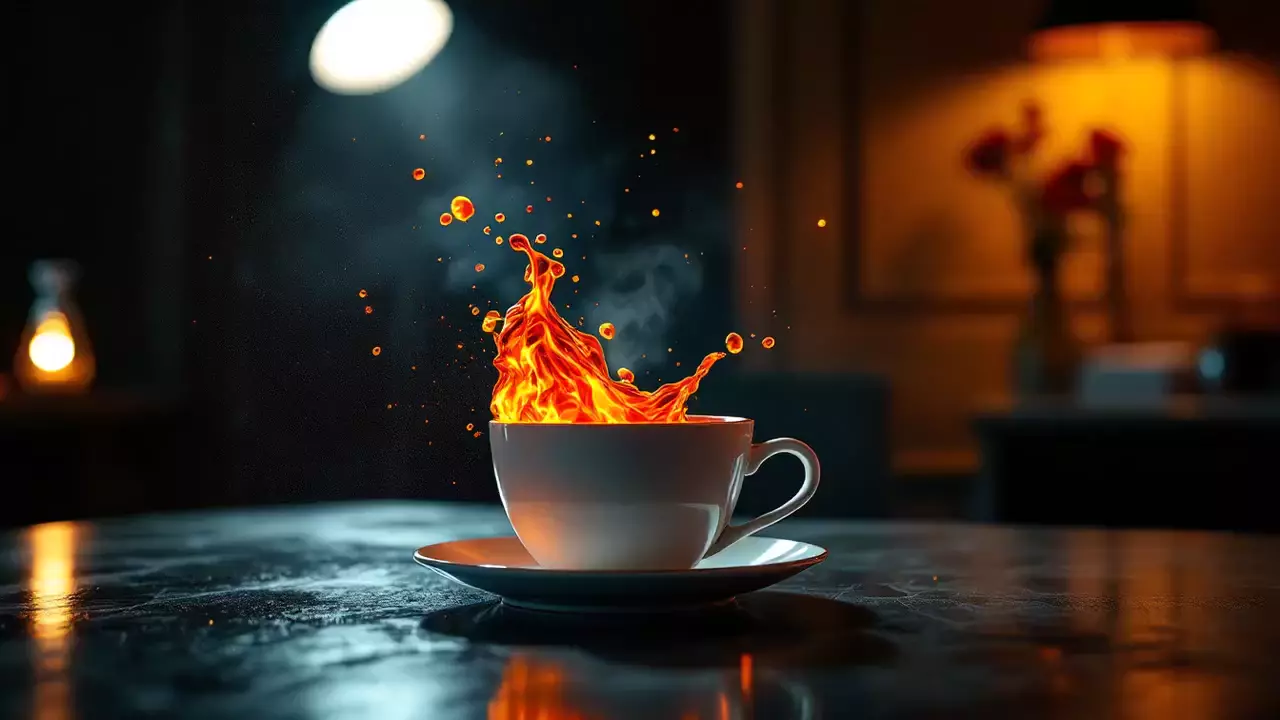 "Unleashing Nature's Fiery Beauty: The Mesmerizing Lava Drink Experience"