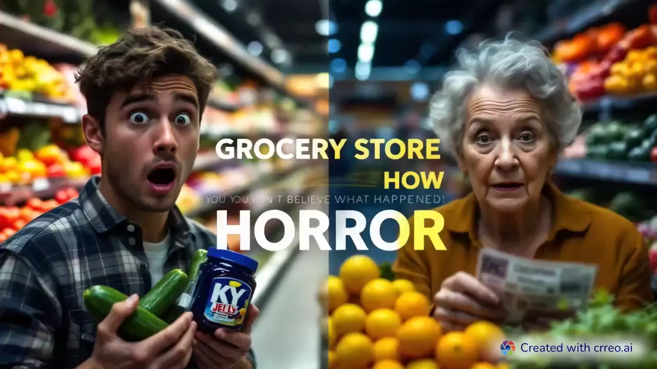"The Grocery Store Encounter: A Bizarre Tale of Coupons and Creepy Car Chases!"