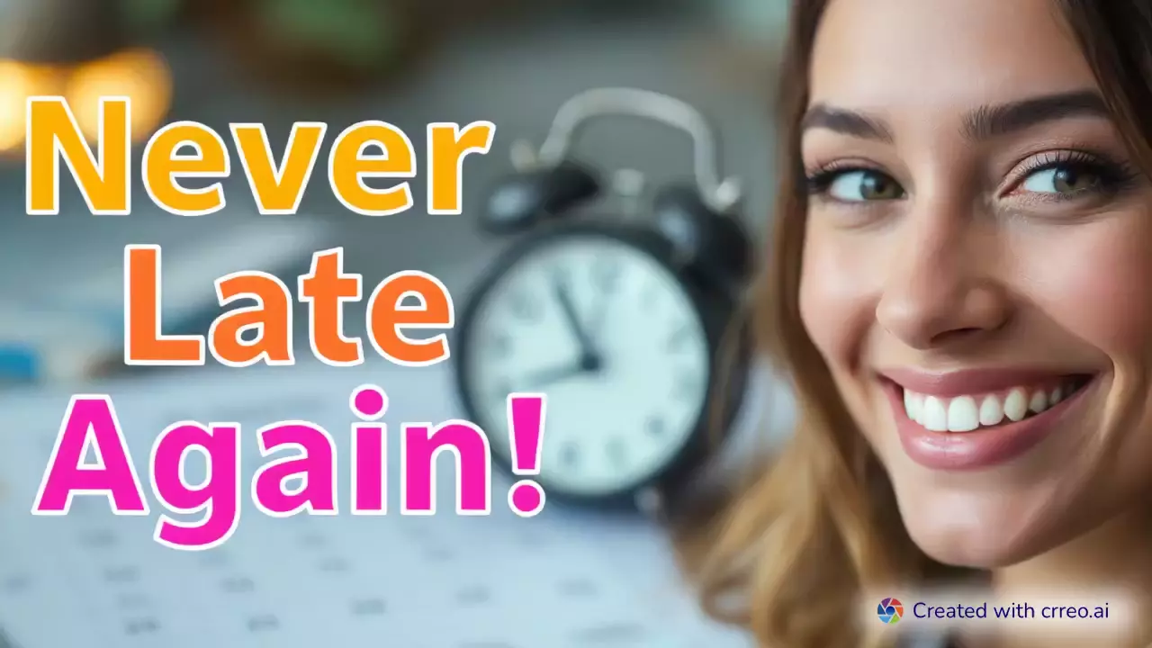 "Never Be Late Again: 3 Simple Steps to Master Time Management!"