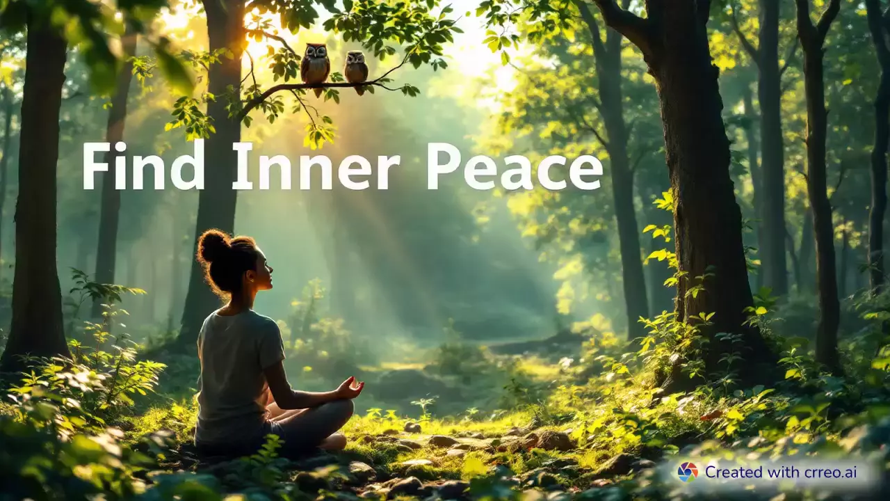 "Find Inner Peace: Guided Meditation in a Serene Forest with Nature Sounds 🌿✨"