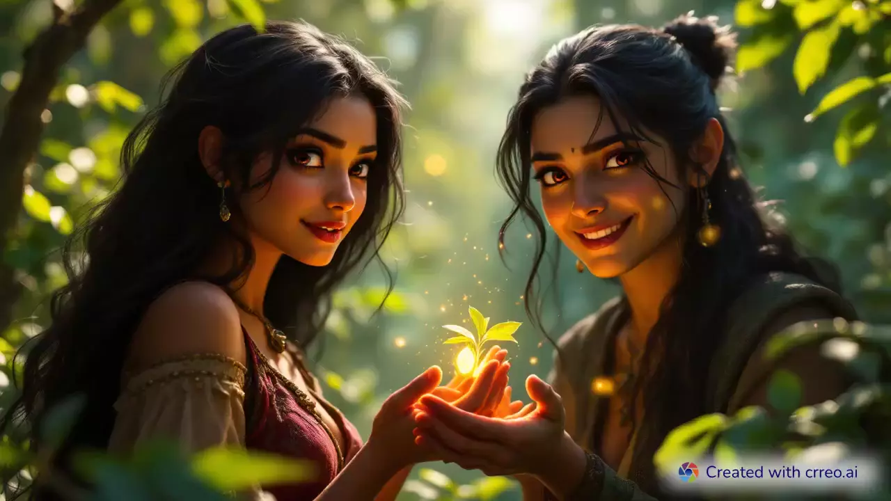 "Meera's Magical Encounter: From Poverty to Prosperity with a Mysterious Seed"