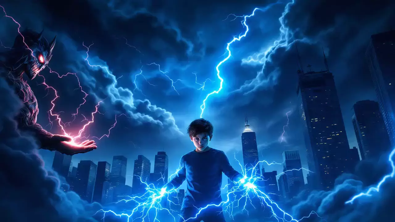 "Teen Unleashes Electric Powers in Stormy City Showdown | Episode 1: The First Strike"