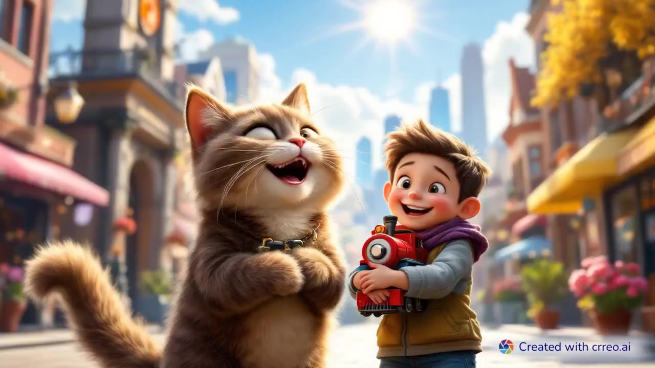 "Mocha the Barista Cat: A Heartwarming Adventure to Rescue a Lost Toy Train"