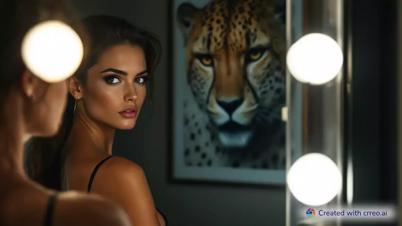 "From Model to Villain: Claire's Transformation into a Cheetah Creature"