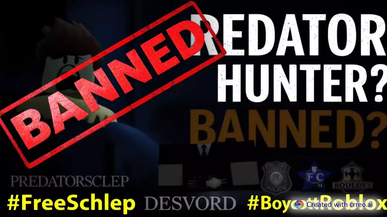 "Roblox vs. Schlep: Predator Hunter Banned for Exposing Truth? #FreeSchlep"