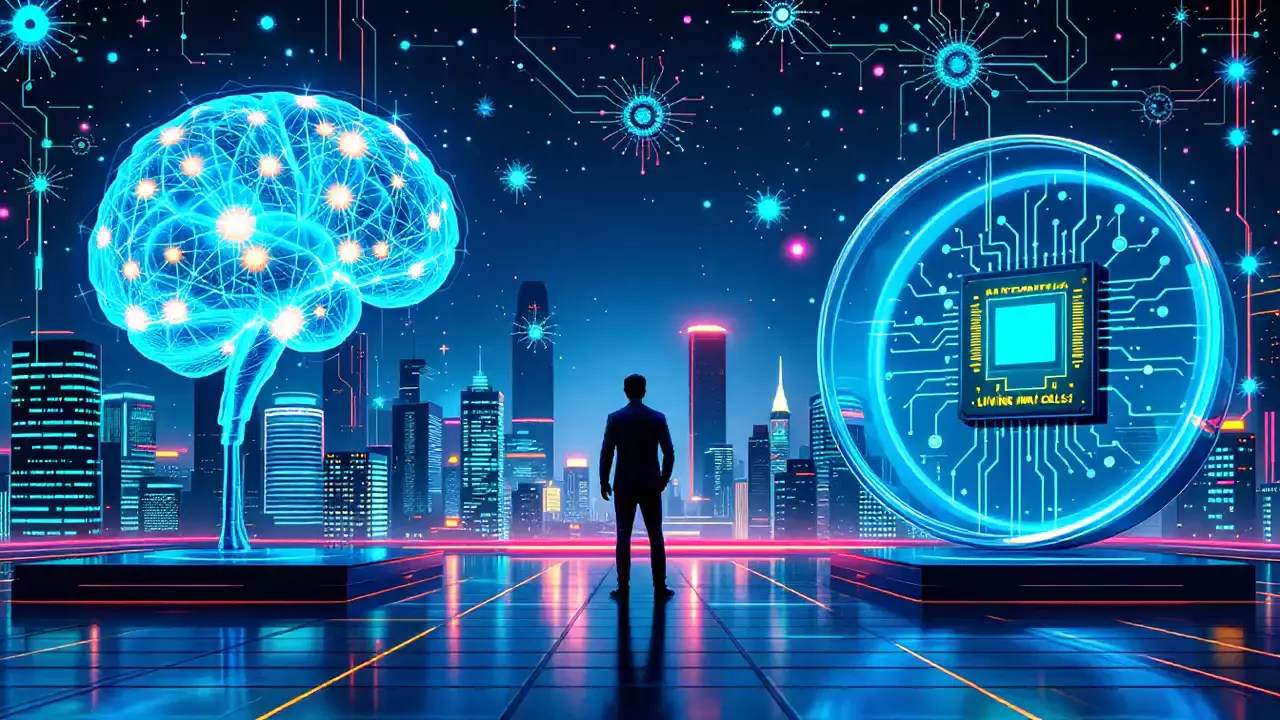 "AI Evolution: From Neural Networks to Living Brain Cells - The Future of Intelligence"