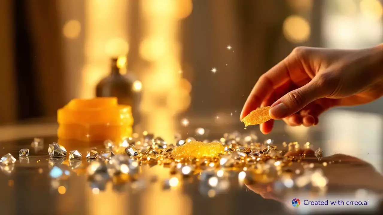 "ASMR Luxury: Diamonds & Honeycomb - A Sensory Symphony of Crunch and Sweetness"
