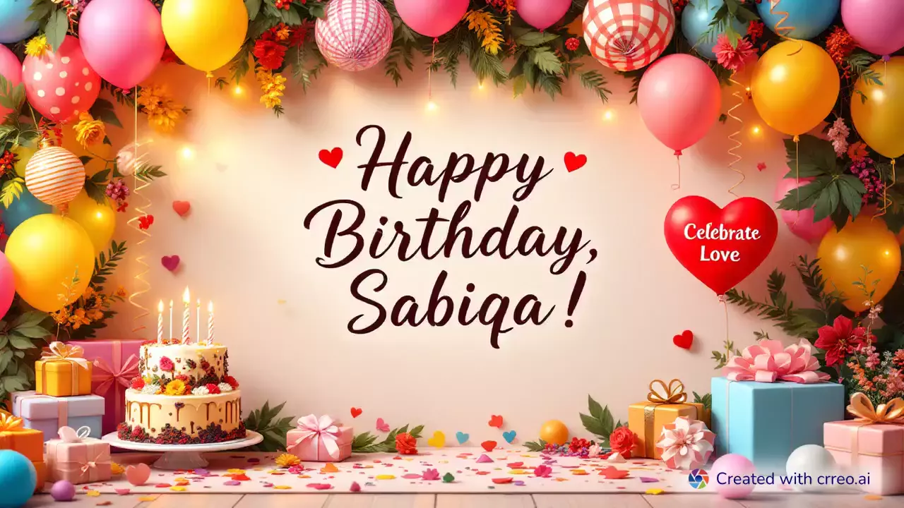 "Celebrating Sabiqa: A Heartfelt Birthday Tribute Filled with Love and Future Dreams 🎉💖"