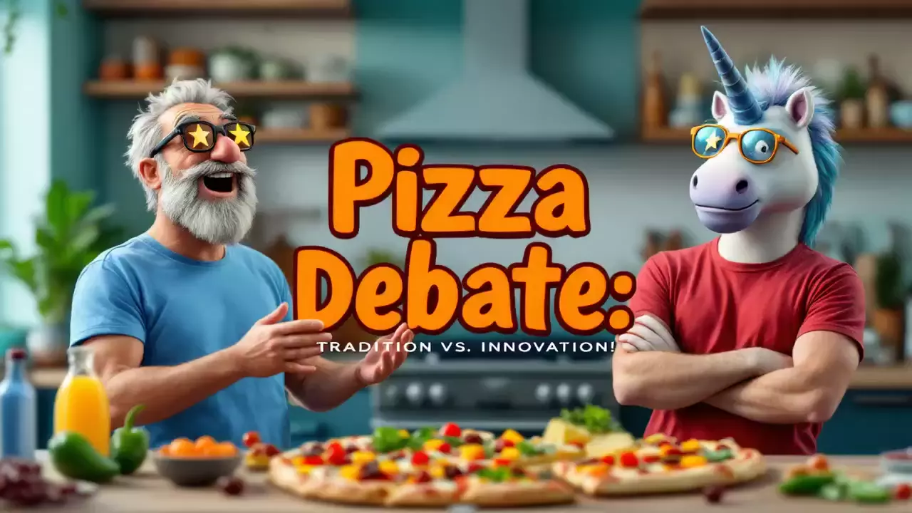 "Pizza Debate: Tradition vs. Innovation - Heated Toppings Challenge!"