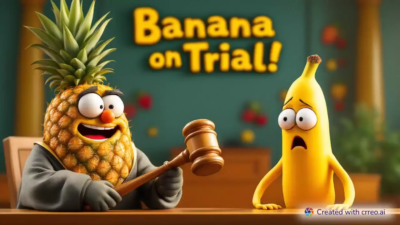 "Banana on Trial: Is It Really a Berry? 🍌🍓 | Animated Courtroom Comedy"