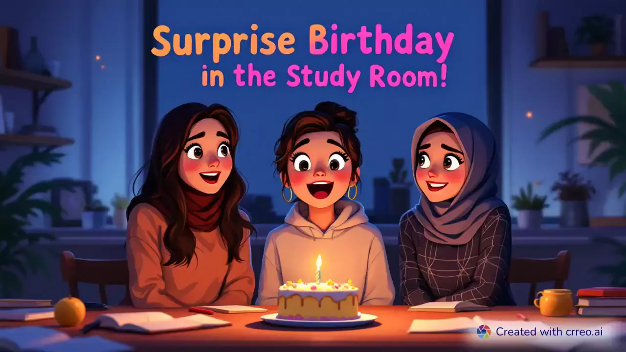 "Surprise Birthday Celebration During Exam Week: A Heartwarming Friendship Story"