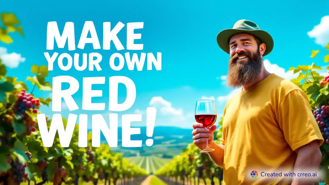 "DIY Red Wine: From Vineyard to Glass 🍇🍷 | Easy Home Wine-Making Guide"