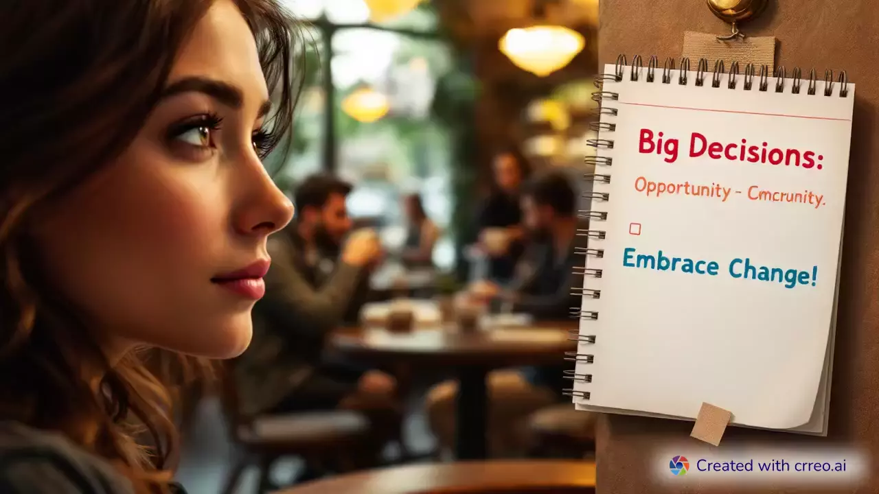 "Embrace Change: How a Café Chat Transformed Mia's Life"