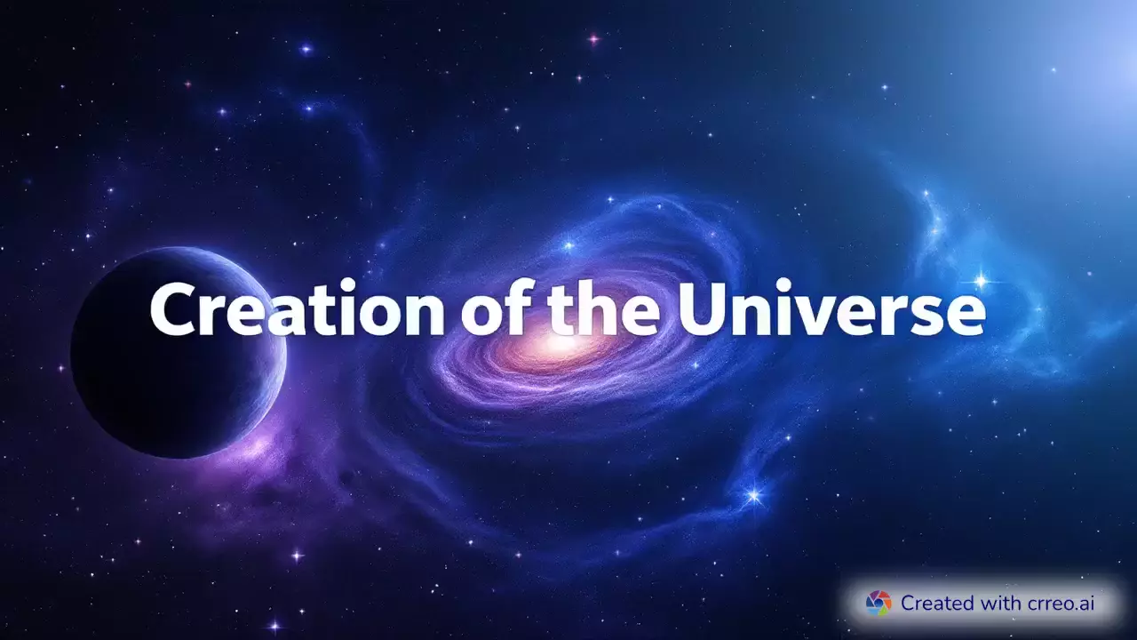 "The Creation Story: From Darkness to Light - A Visual Journey Through Genesis"