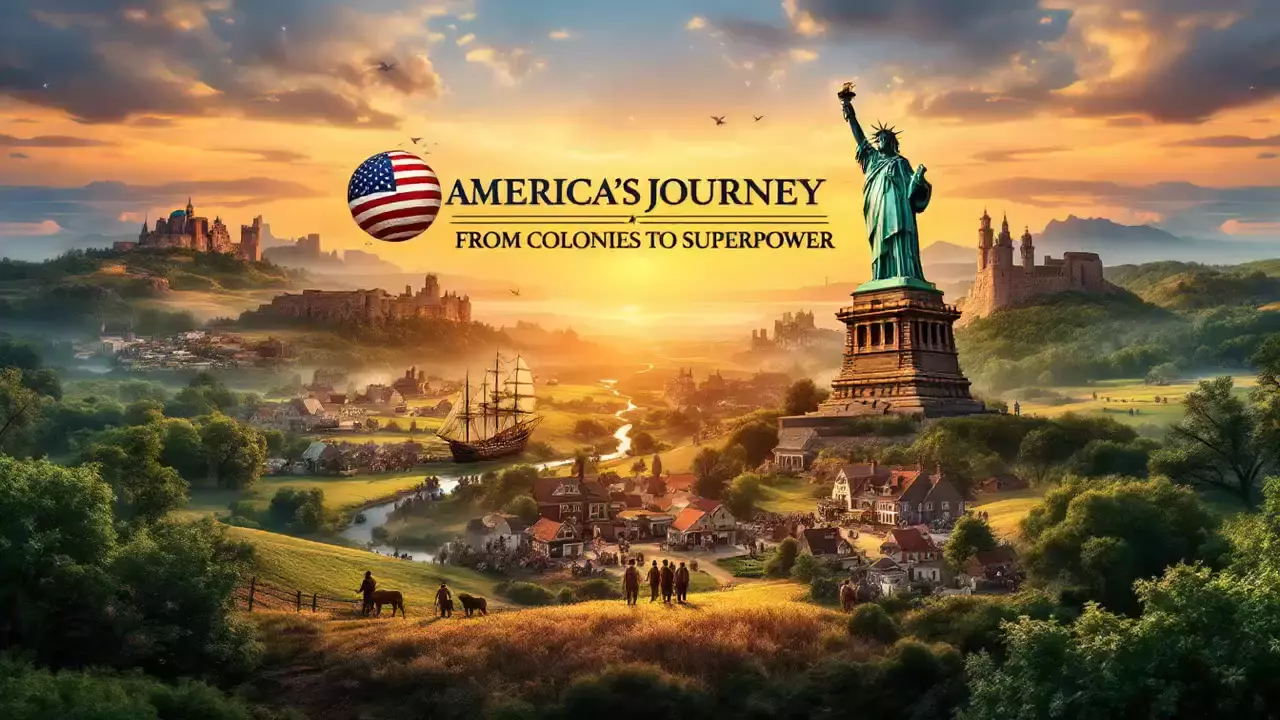 "America's Journey: From Indigenous Roots to Modern Superpower"