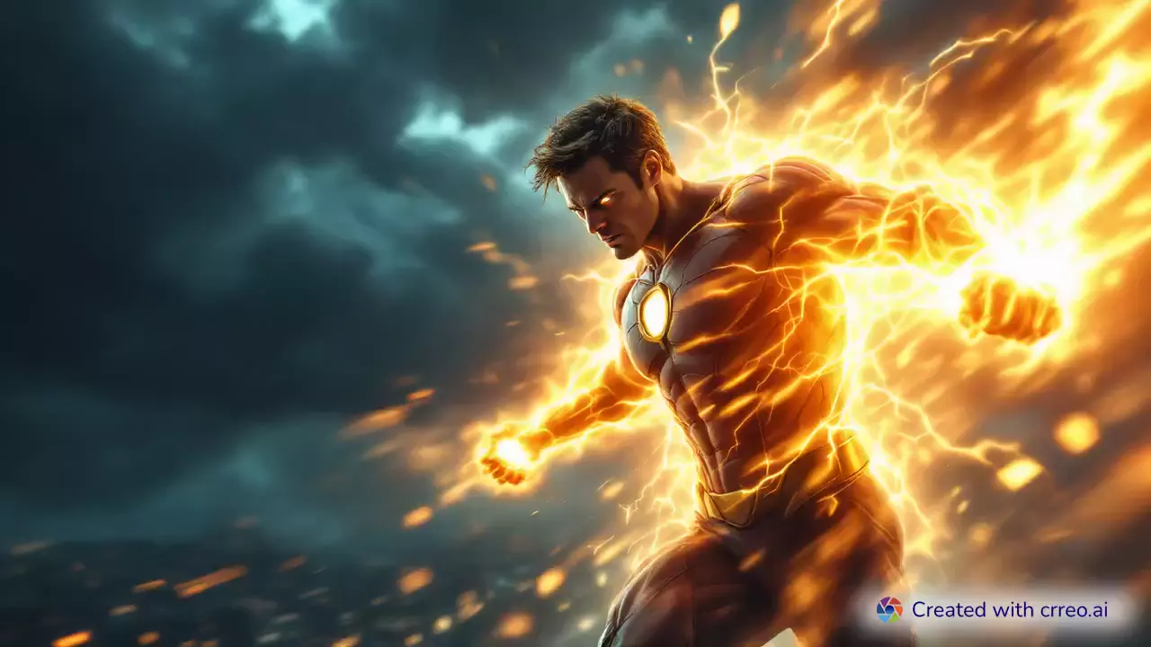 "Struck by Lightning: Ordinary Man Becomes a Superhero with Incredible Speed!"