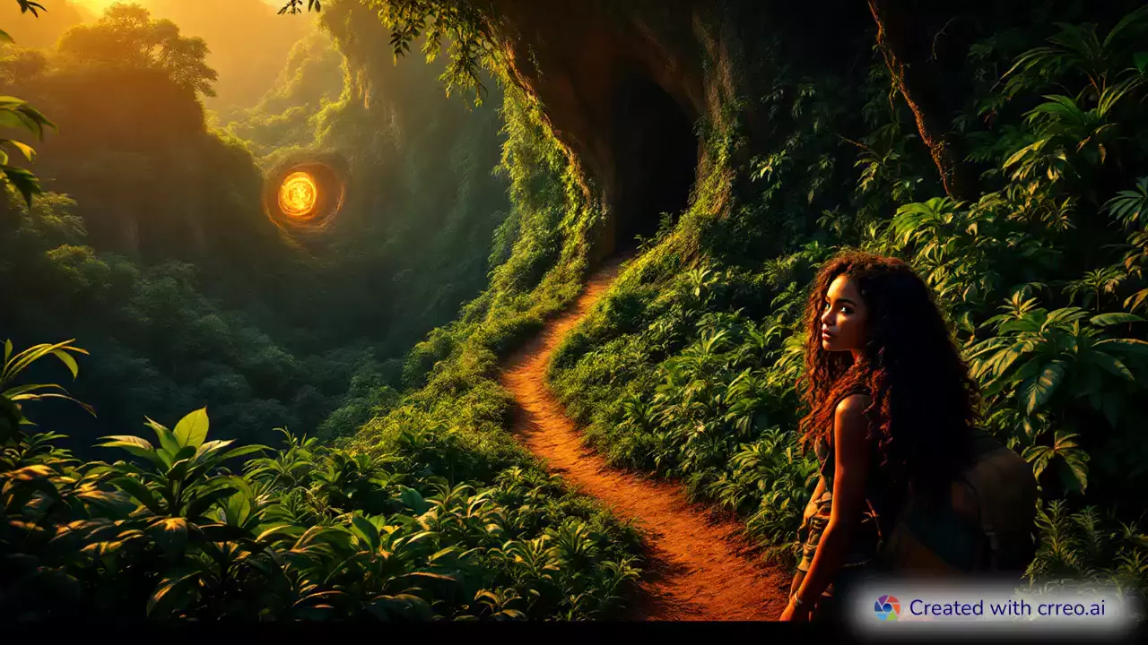 "Exploring the Uncharted: Nia's Mysterious Journey into the Amazon Portal"