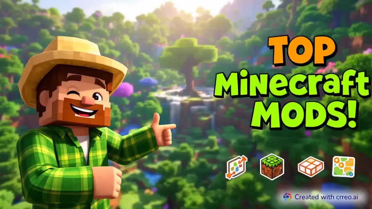 "Top 3 Must-Have Minecraft Mods: Enhance Your Game with Stunning Graphics & New Biomes!"