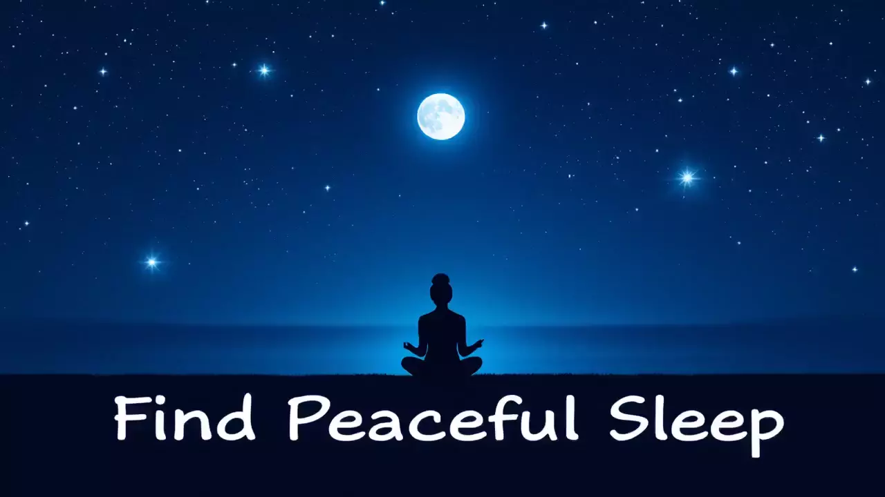 "Find Peaceful Sleep: Guided Meditation & Prayer for Tranquility Under the Midnight Sky"