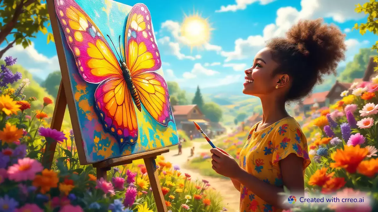 Lila's Magical Paintings: A Colorful Adventure in Colorvale! 🎨🦋