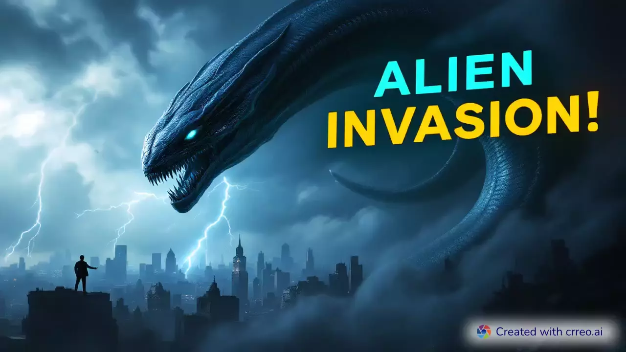 "Serpent Aliens Invade Earth: Humanity's Battle for Survival Begins!"