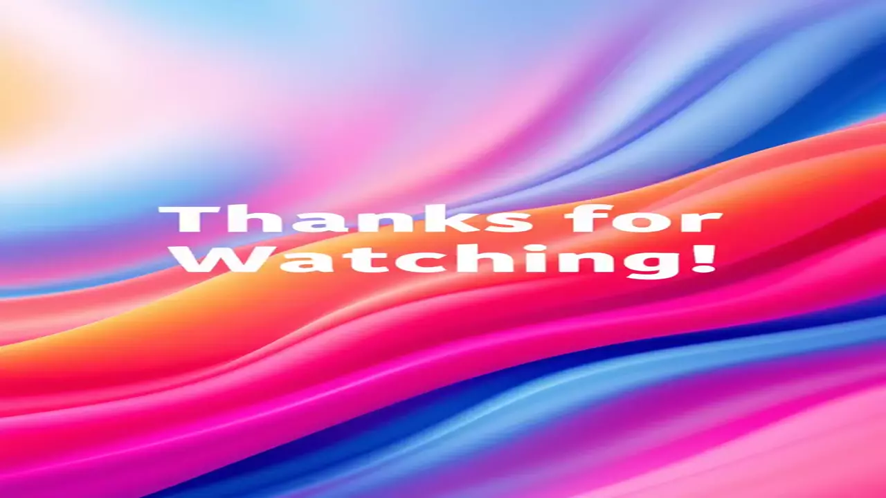 "Grateful Farewell: A Heartfelt Thank You to Our Viewers!"