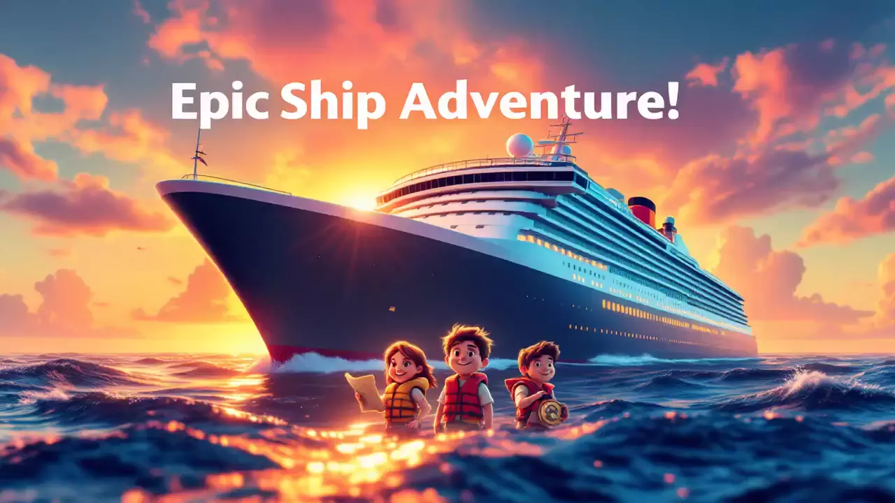 "Epic Cruise Adventure: Friendship, Fun, and Maritime Mysteries on a Titanic-Sized Ship!"