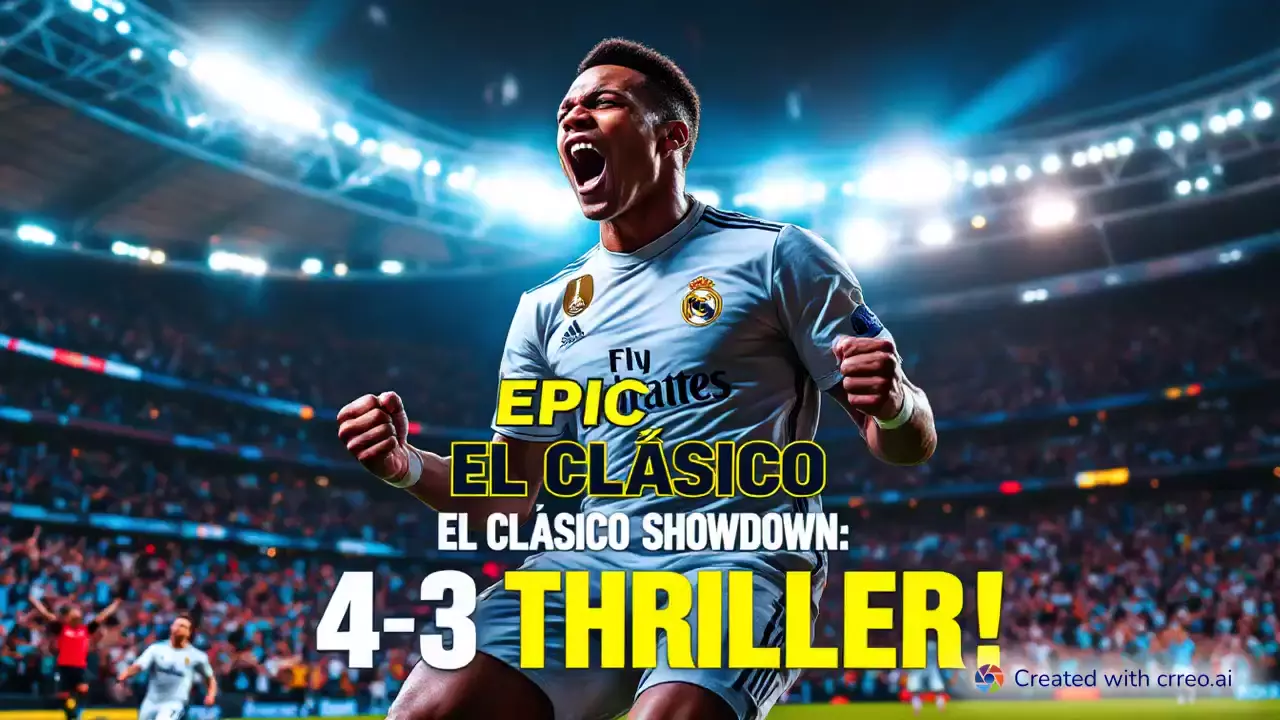 Epic El Clásico: Barcelona Triumphs 4-3 Over Real Madrid in Thrilling Showdown!