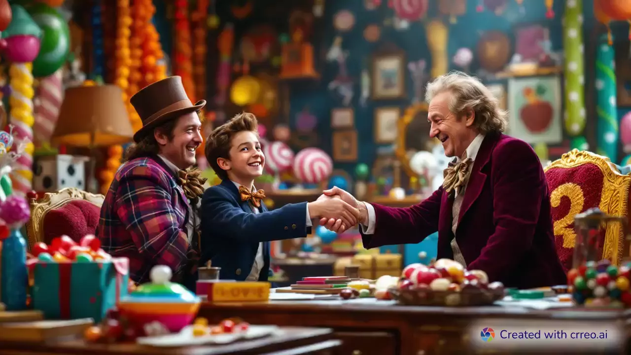 "Charlie Wins: The Unexpected Twist in Willy Wonka's Office Showdown!"