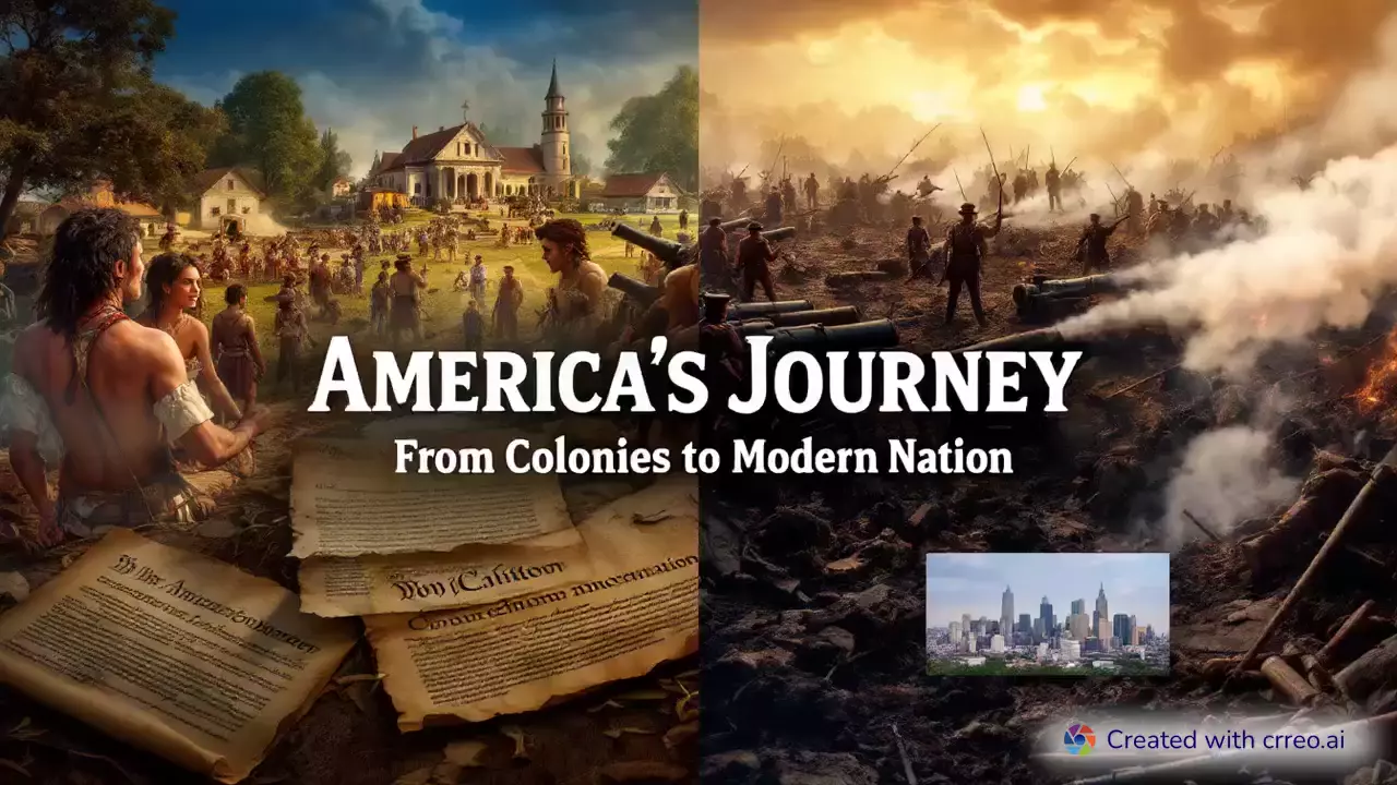 "Journey Through Time: The Fascinating Story of America's Birth and Evolution"