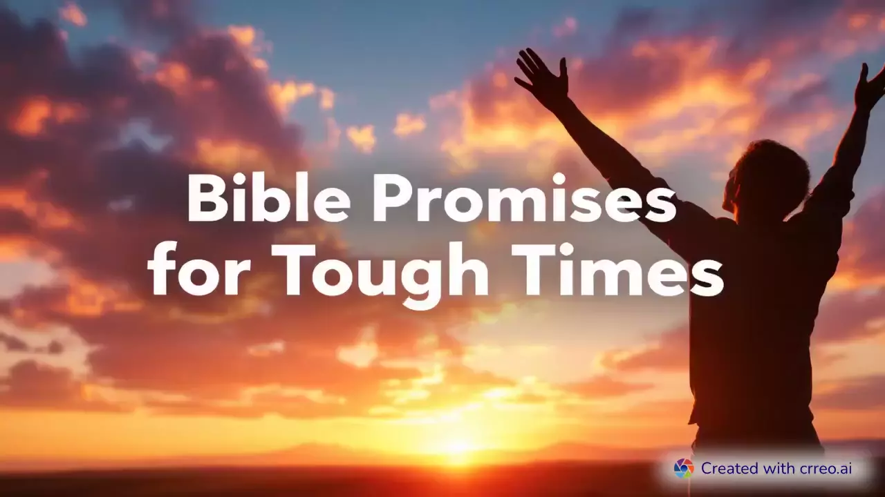 "Find Strength in God's Promises: Uplifting Bible Verses for Tough Times"