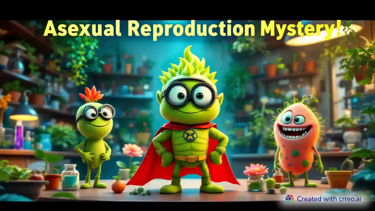 "Asexual Reproduction Adventure: Budding Mystery Solved with Bud & Friends! 🌱🔍"