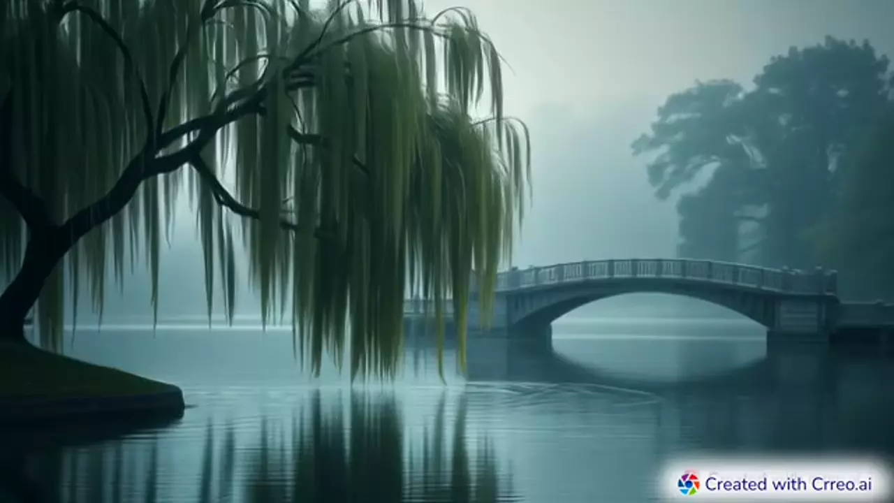 Whispering Willow: Serenity at Twilight