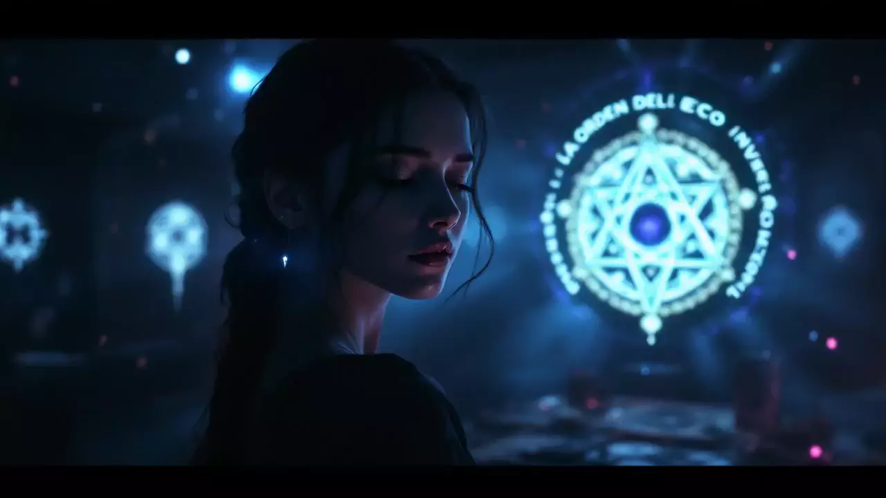 "Ritual Visual: Ana's Journey with La Orden del Eco Inverso | A Glitch Art Experience"