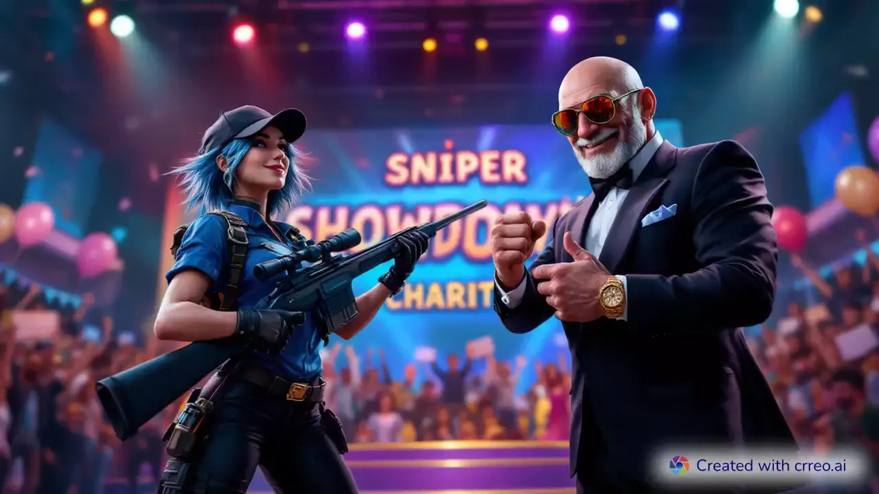 "Epic Sniper Showdown: Charli vs. Nightmares for a Charitable Cause!"
