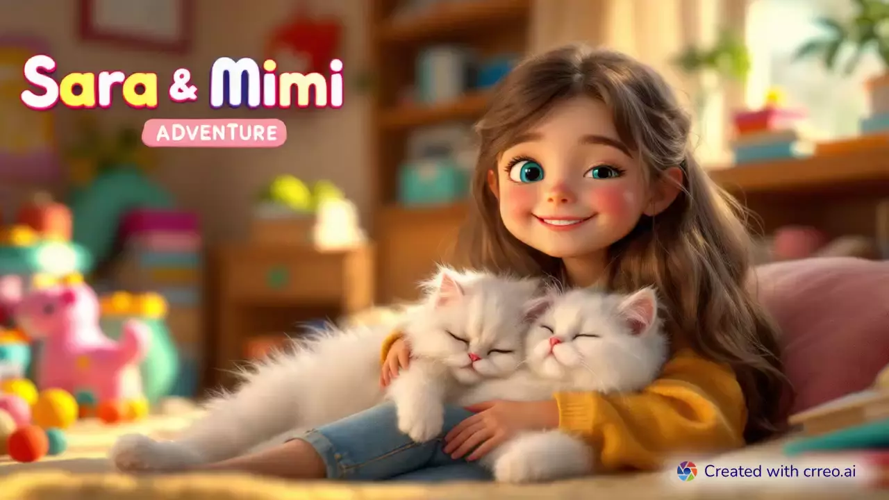 "Mimi's Magic: How a Fluffy Cat Transformed Sara's World with Friendship and Courage"
