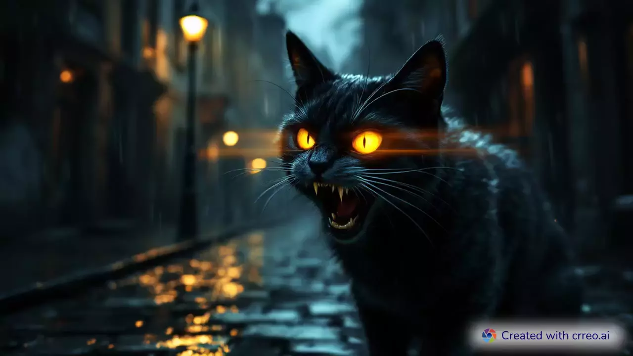 "Ghostly Alley Cats: A Spine-Chilling Animated Horror Short"