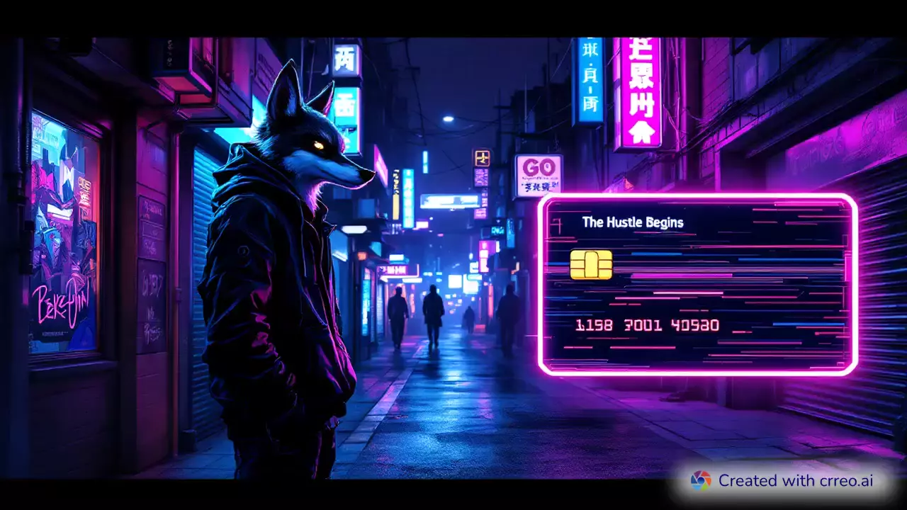"Future Hustle: How We Scored $10K with Zero Paperwork in a Cyberpunk World!"